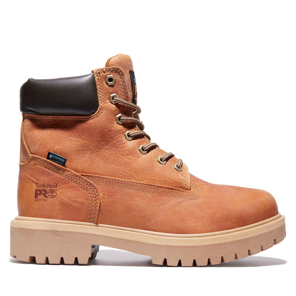 Timberland Pro Μποτακια Ανδρικα Καφε - Direct Attach Waterproof Soft Toe - Greece 3490156-EJ